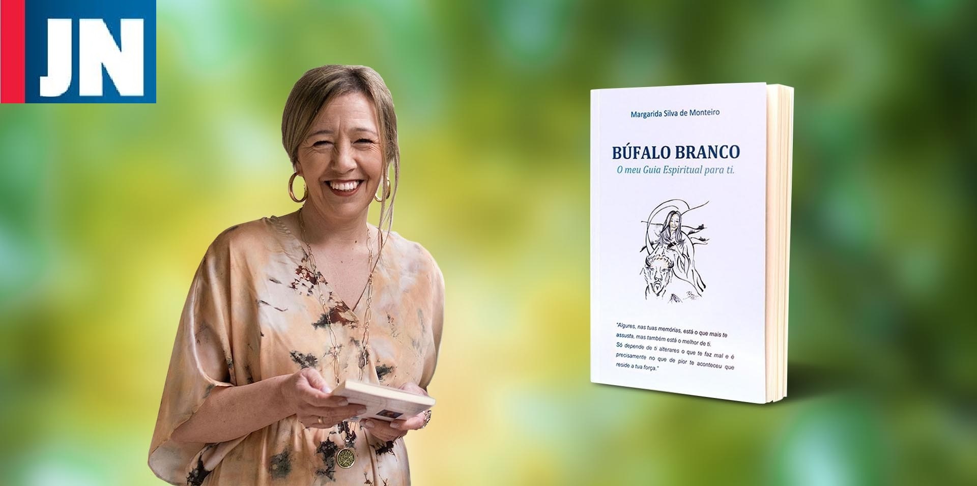Margarida Monteiro, apresenta o seu livro, BÚFALO BRANCO – O meu guia espiritual para ti.